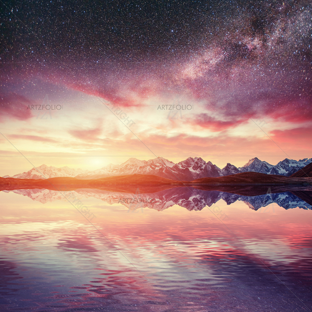 Sky with Stars over Sea — custom-size art design 5010796