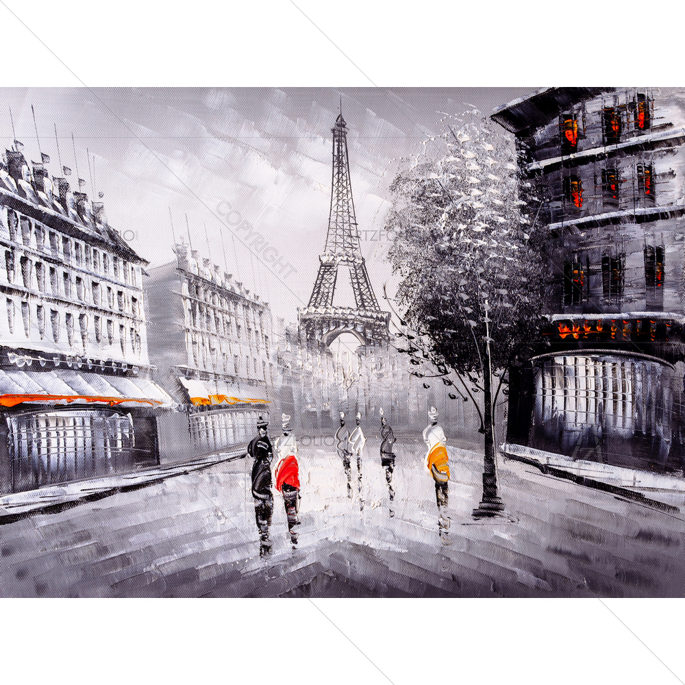 Street View of Paris, Italy D2 — Abstract custom art by ArtzFolio