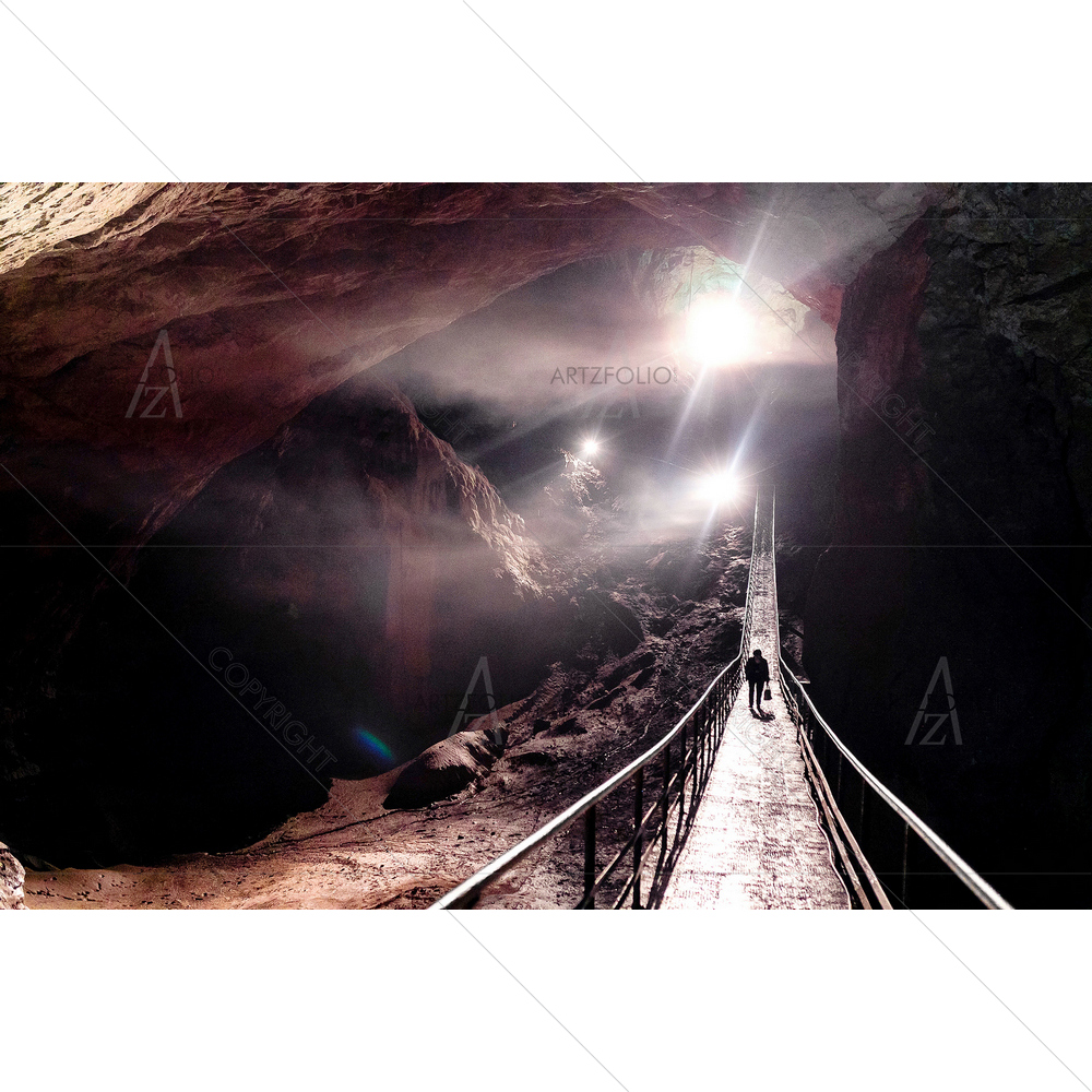 New Athos Cave, Abkhazia — custom-size art design 5010809