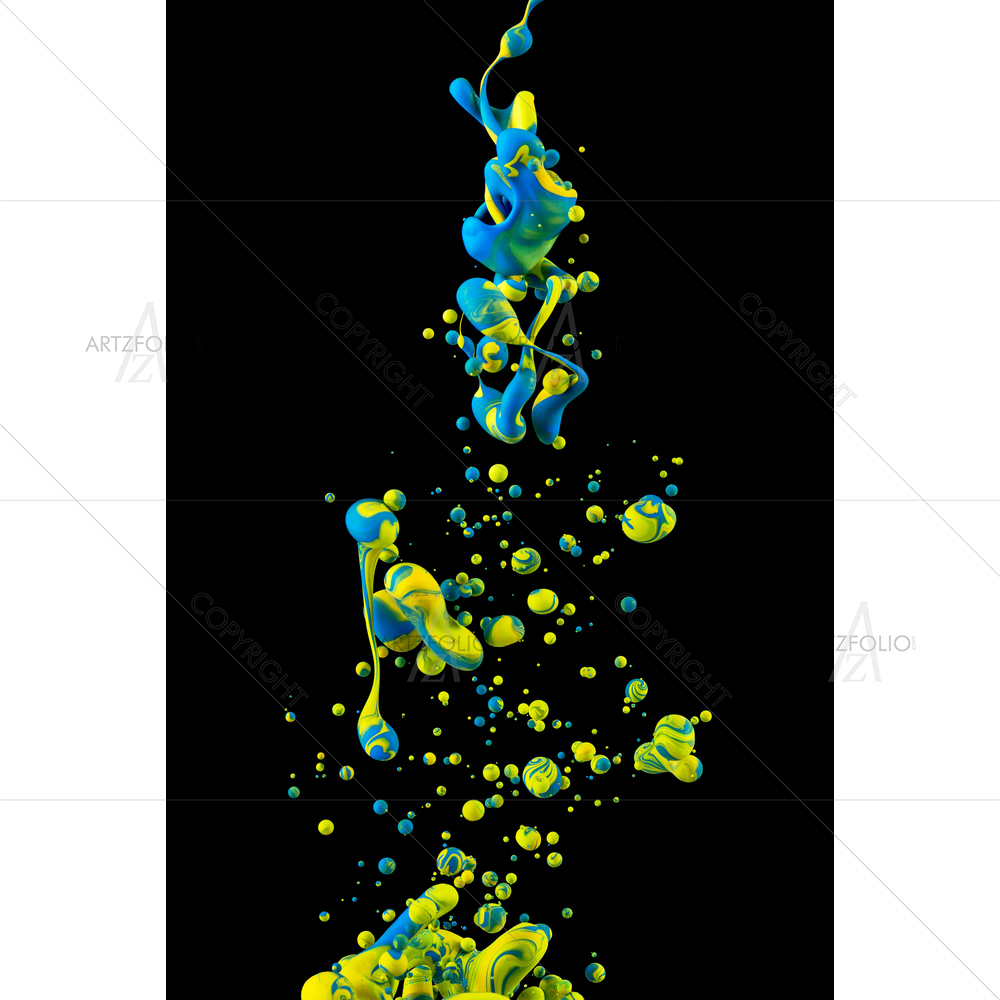 Drop Forming Color Bubbles — custom-size art design 5010810