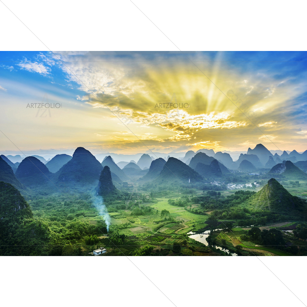 Guilin Landscape, China D2 — custom-size art design 5010812