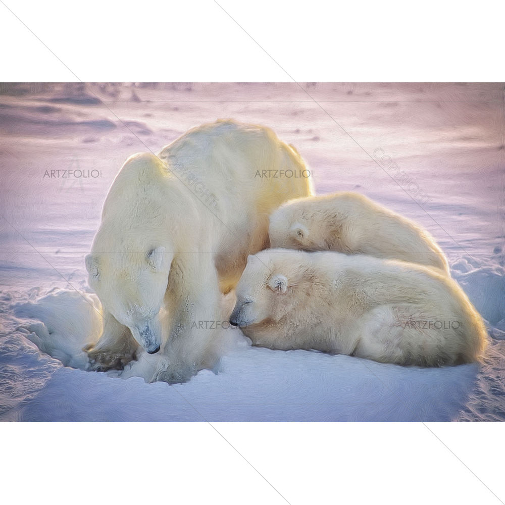 Canadian Arctic Polar Bear — custom-size art design 5010822
