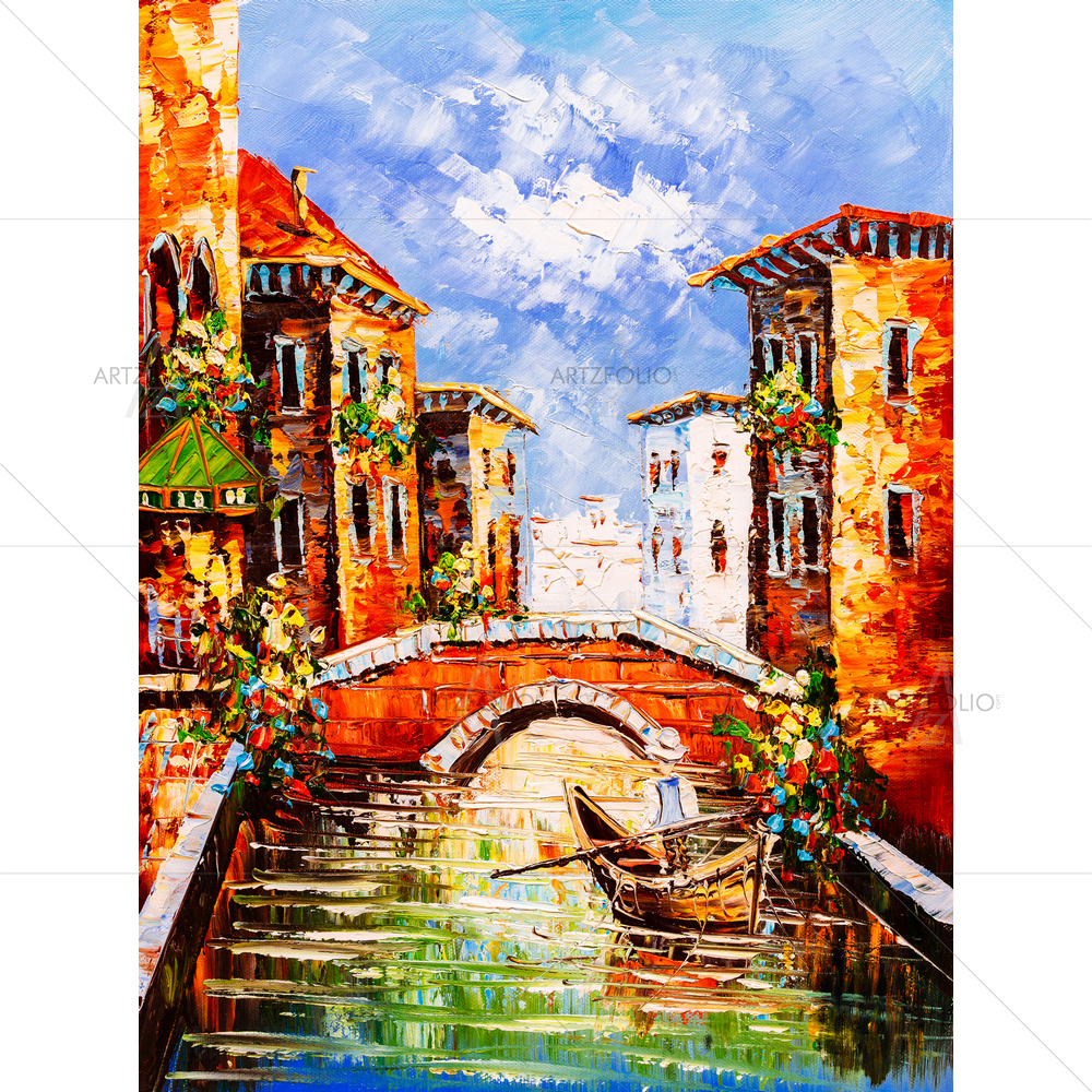 Cityscape of Venice, Italy D4 — Abstract custom art by ArtzFolio
