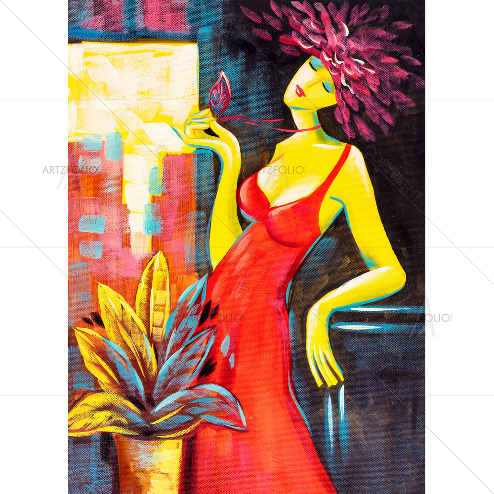 Passionate Lady — custom-size art design 5010834