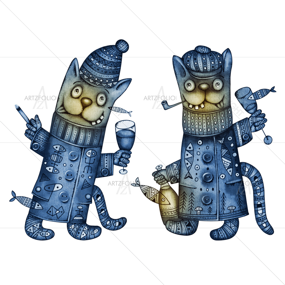 Picture of Cats — custom-size art design 5010837