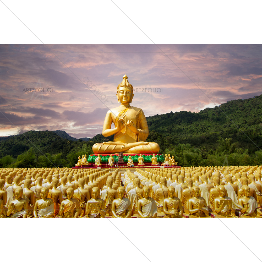 Lord Buddha, Thailand D5 — Devotional custom art by ArtzFolio
