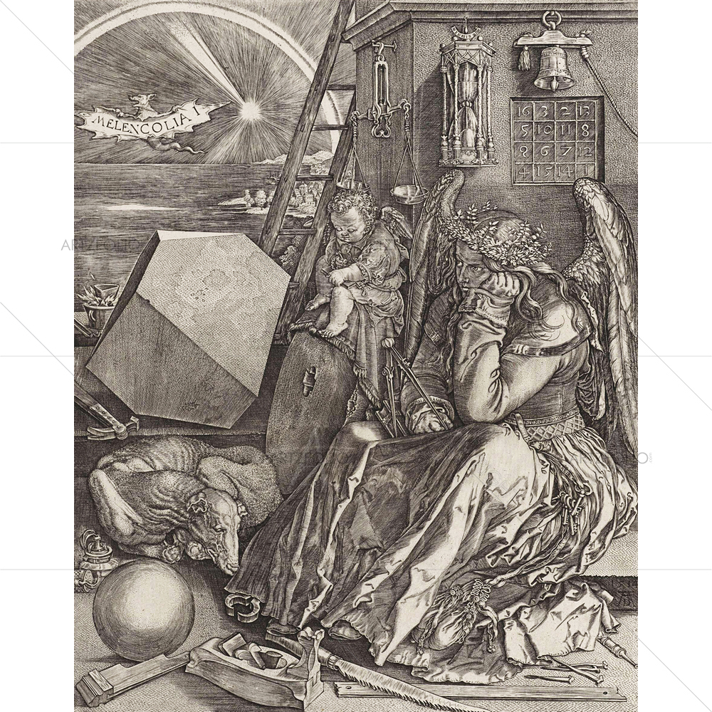 Melancholy, Johannes Durer, 1602 — German custom art by ArtzFolio