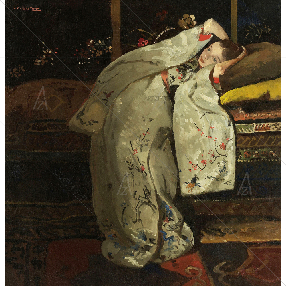 Girl in White Kimono, George Breitner, 1894 — custom-size art design 5010847