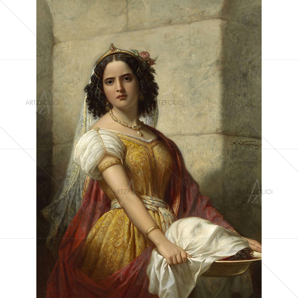 Salone with Head of John the Baptist, Jan Kruseman, 1861 — custom-size art design 5010857