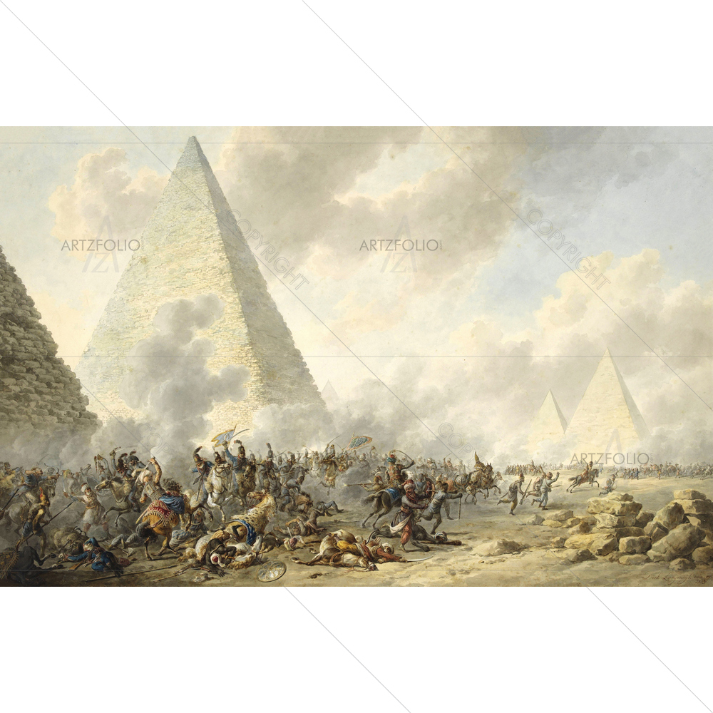 Battle of Pyramids, Dirk Langendijk, 1803 — custom-size art design 5010864