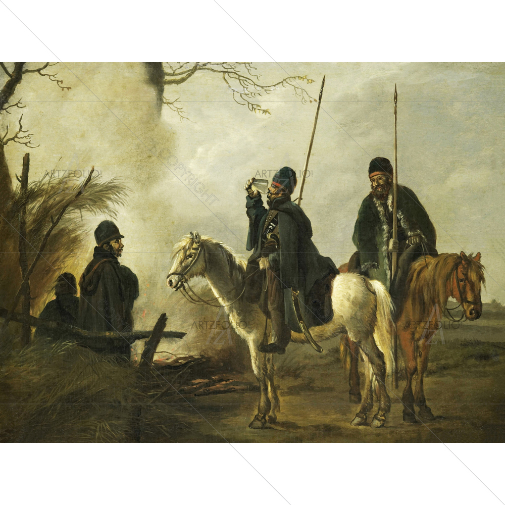 Cossack Outpost, Pieter Gerardus Van, 1813-15 — custom-size art design 5010865