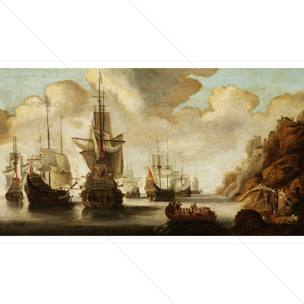 French Squadron, Jacob Adriaensz Bellevois, 1640-70 — Ancient custom art by ArtzFolio