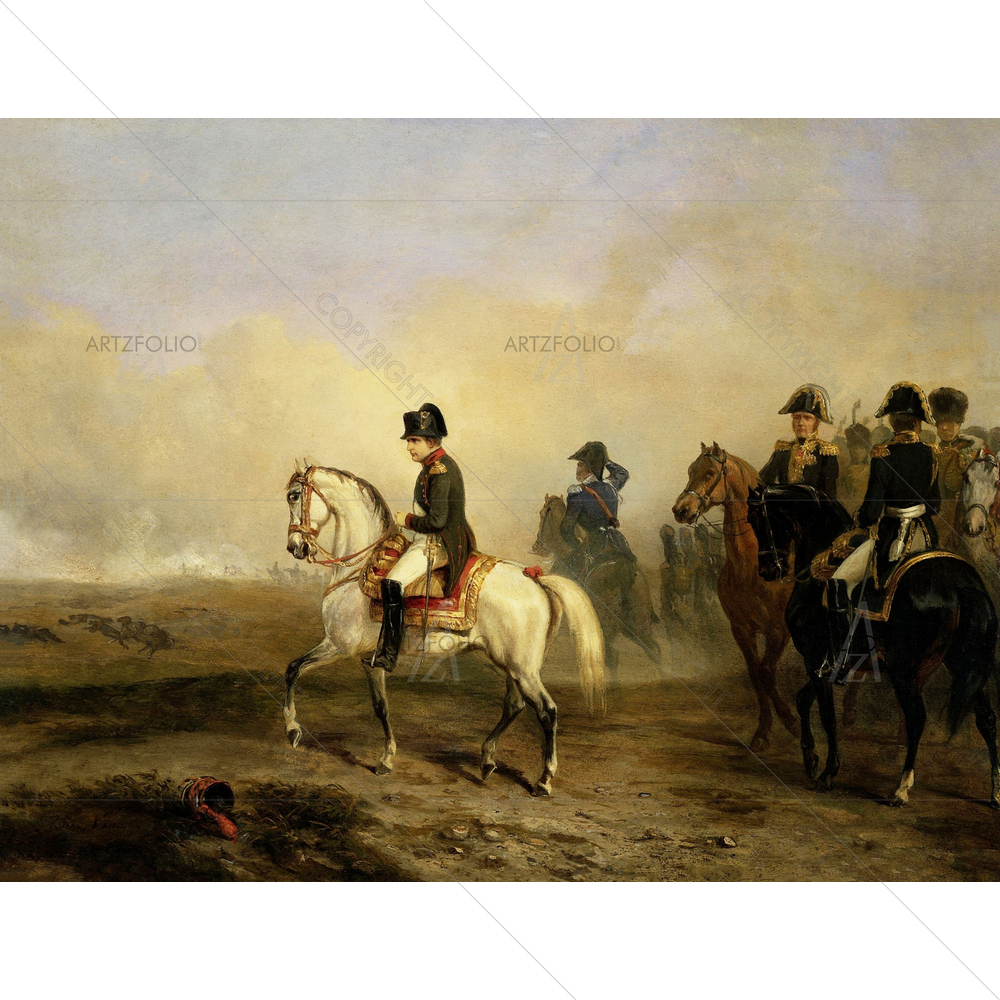 Emperor Napoleon I and his Stuff, Horace Vernet, 1815-50 — custom-size art design 5010869