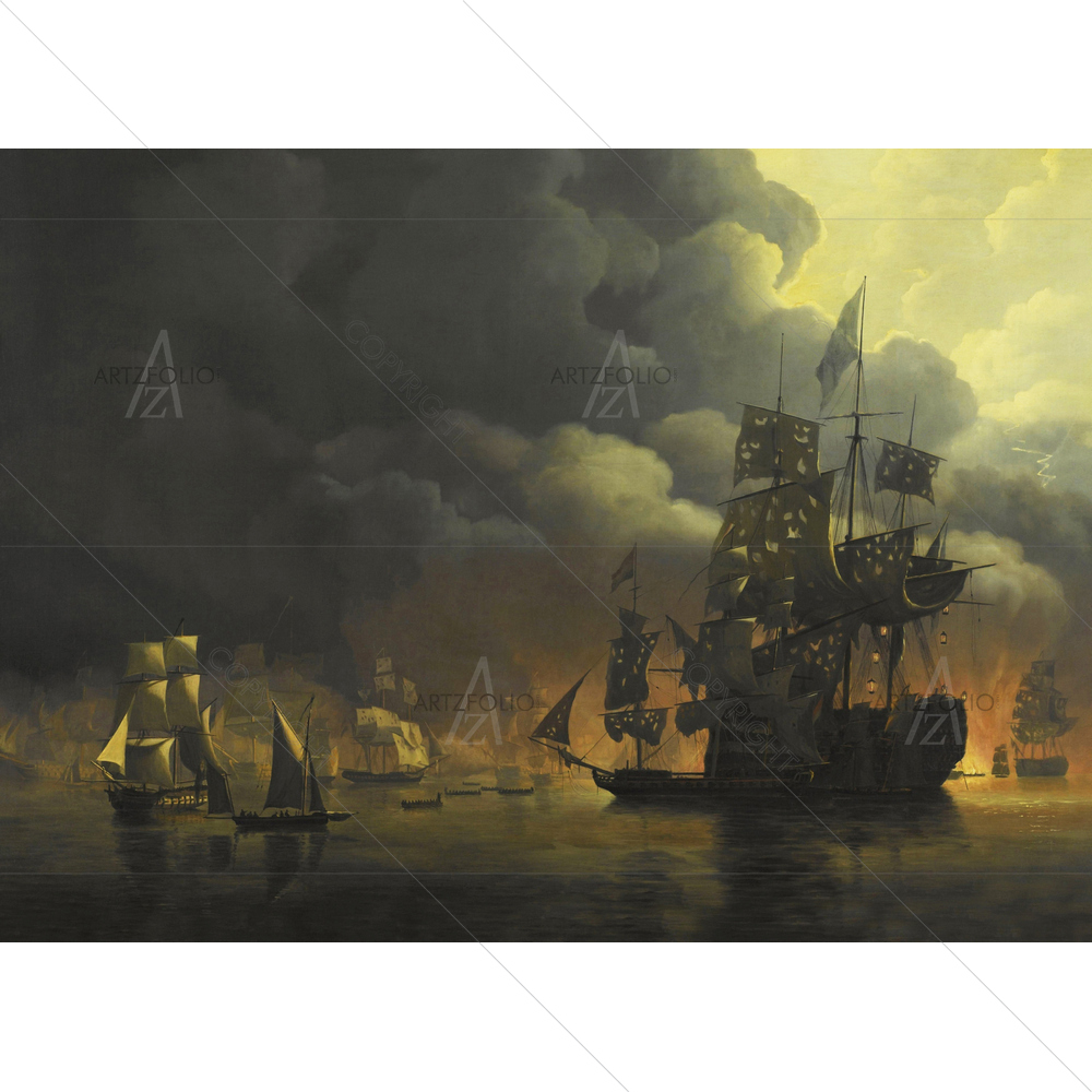 Anglo-Dutch Fleet, Nicolaas Baur — Devotional custom art by ArtzFolio