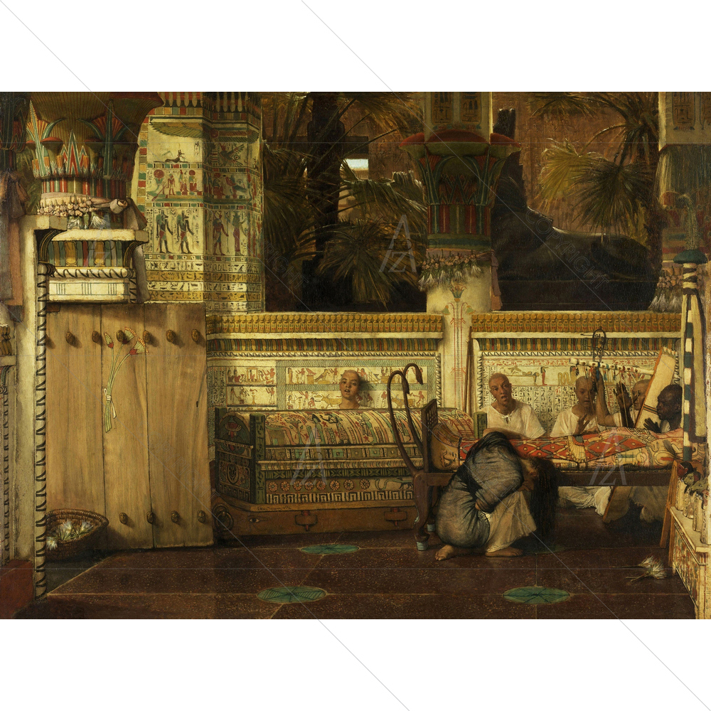 Egyptian Widow, Lawrence Tadema, 1872 — African custom art by ArtzFolio
