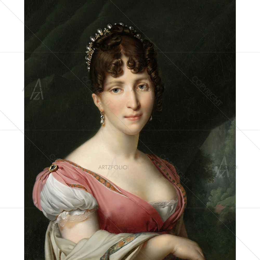 Queen of Holland, Anne Louis Girodet-Trioson, 1805-09 — custom-size art design 5010881