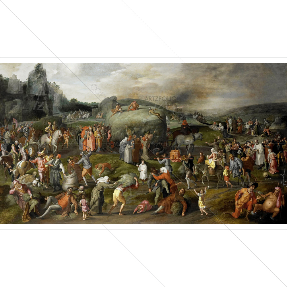 Allegory of Abuses, Gills Mostaert, 1570-80 — custom-size art design 5010887