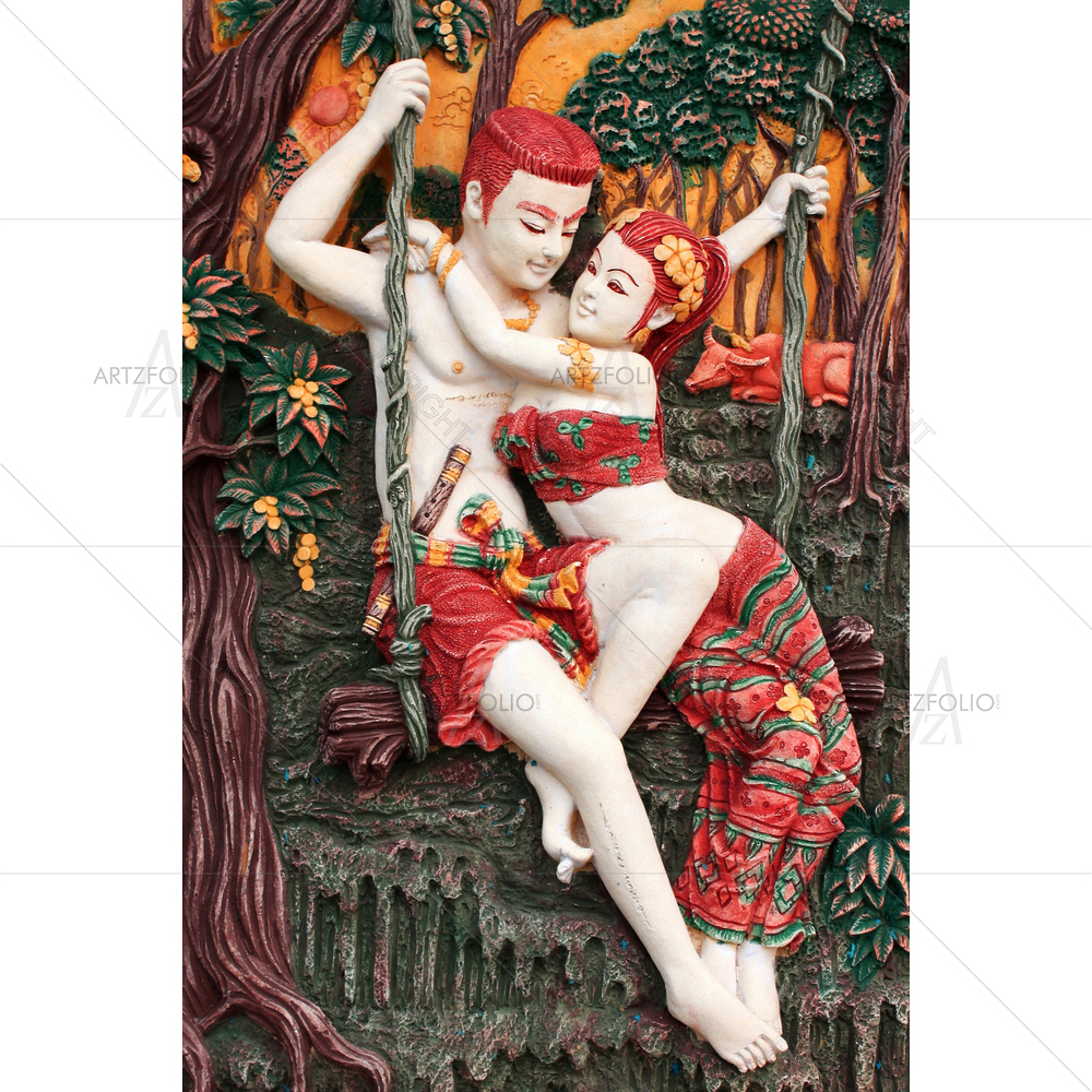 Route of Thailand D1 — Devotional custom art by ArtzFolio