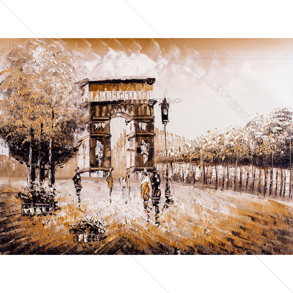 Street View of Paris, Italy D8 — Abstract custom art by ArtzFolio