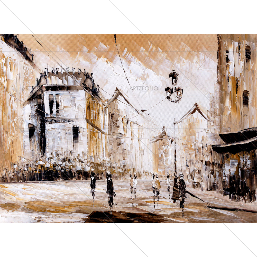 Street View of Paris, Italy D9 — Abstract custom art by ArtzFolio
