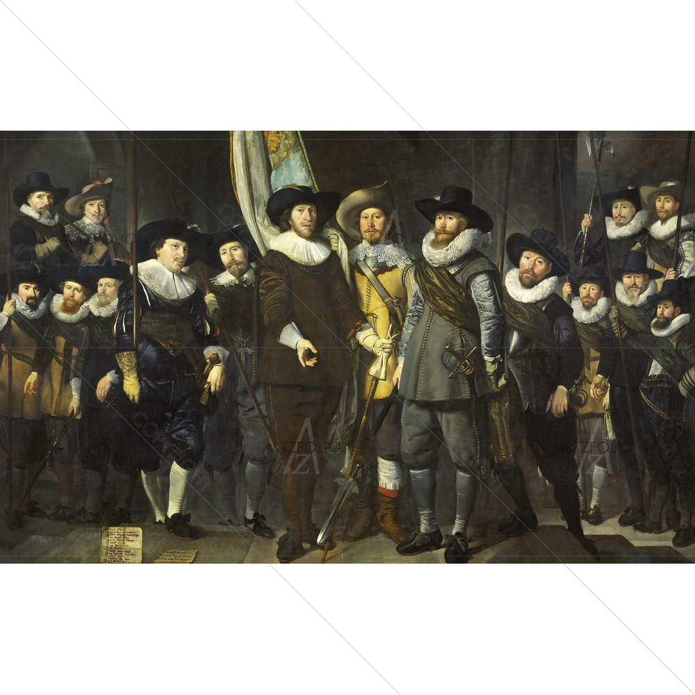 Captain Allaert Cloeck and Lucas Rotgans, Amsterdam, 1632 — Ancient custom art by ArtzFolio