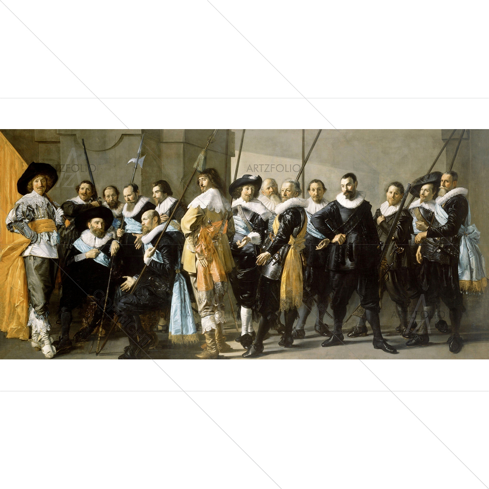Militia Company of District XI, 1637 by Captain Reynier Reael — Ancient custom art by ArtzFolio