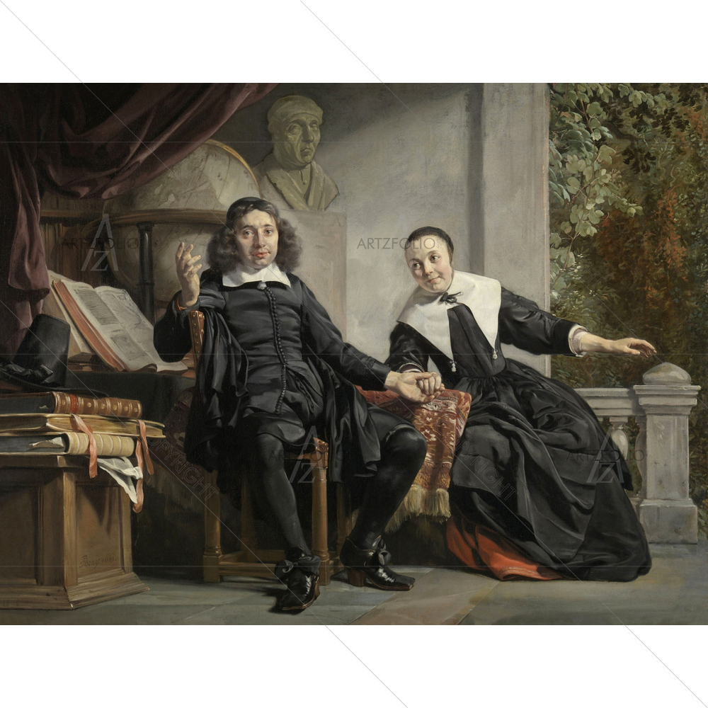 Abraham Casteleyn and His Wife, Jan De Bray, 1663 — Ancient custom art by ArtzFolio