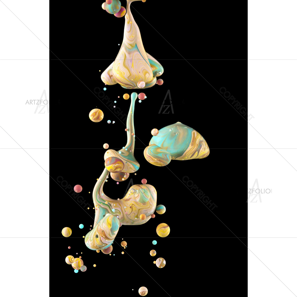 Colorful Dynamic Flow — Abstract custom art by ArtzFolio