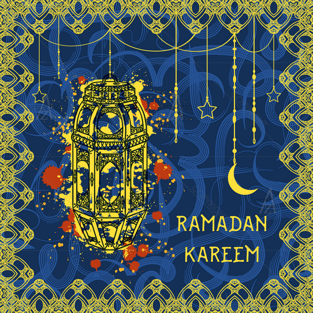 Ramadan Kareem D1 — Devotional custom art by ArtzFolio