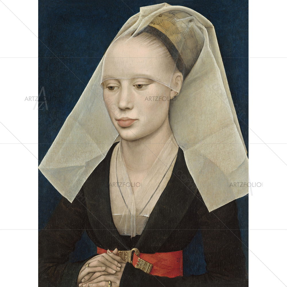 Portrait of Lady, Rogier Van Der Weyden, 1460 — Portraits custom art by ArtzFolio