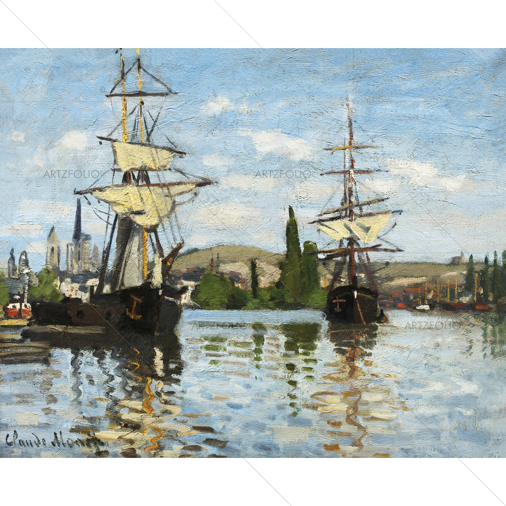 Ships Riding For Seine, Rouen — custom-size art design 5011058