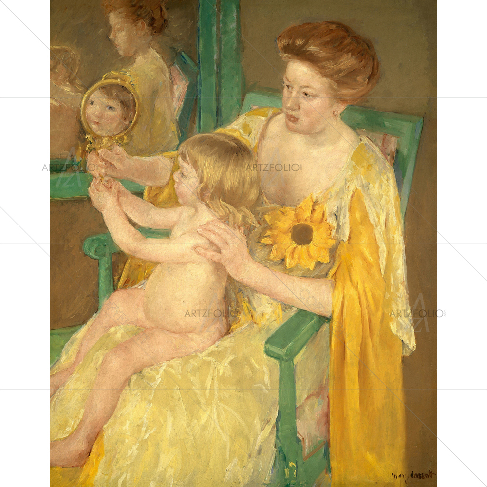 Mother and Child, Mary Cassatt, 1905 — American custom art by ArtzFolio