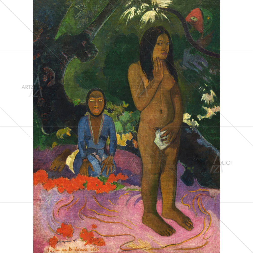 Words of the Devil by Paul Gauguin, 1892 — French custom art by ArtzFolio