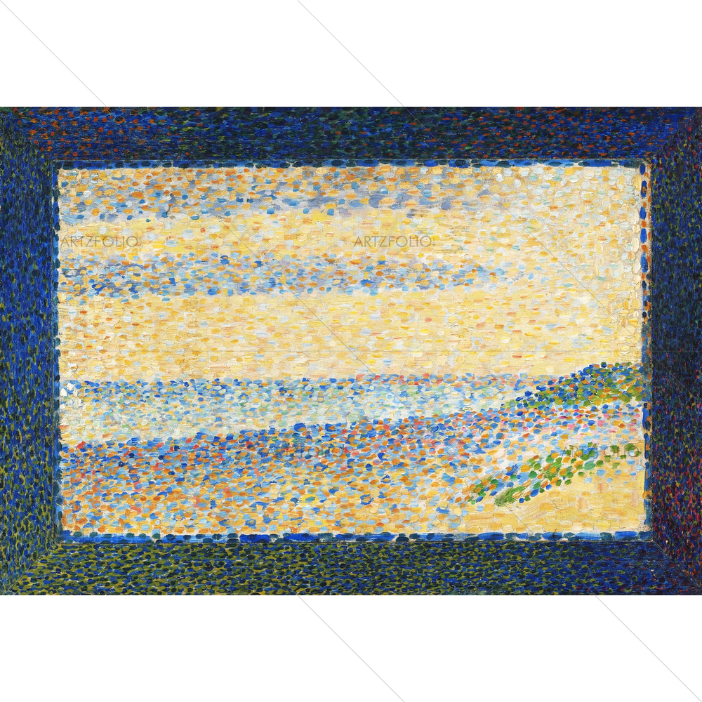 Seascape Gravelines by Georges Seurat, 1890 — custom-size art design 5011066