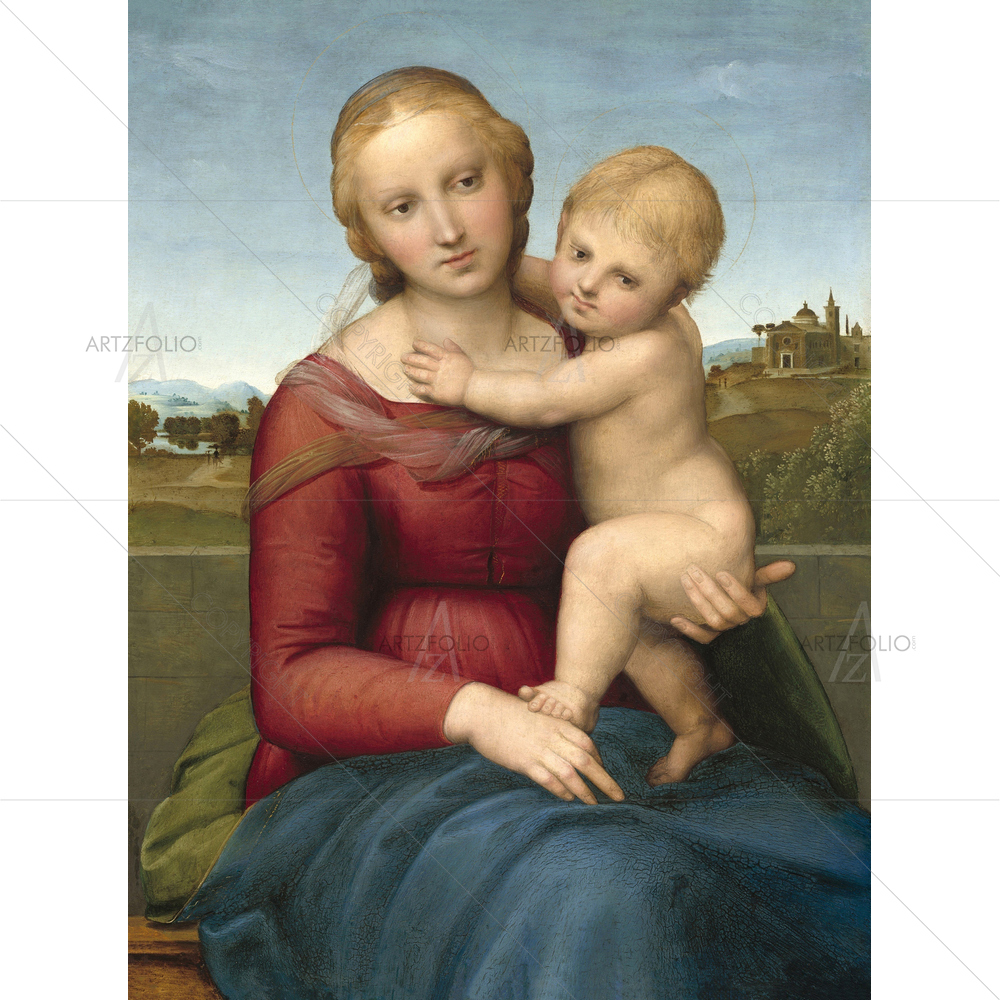 The Small Cowper Madonna, Raphael, 1505 — Devotional custom art by ArtzFolio