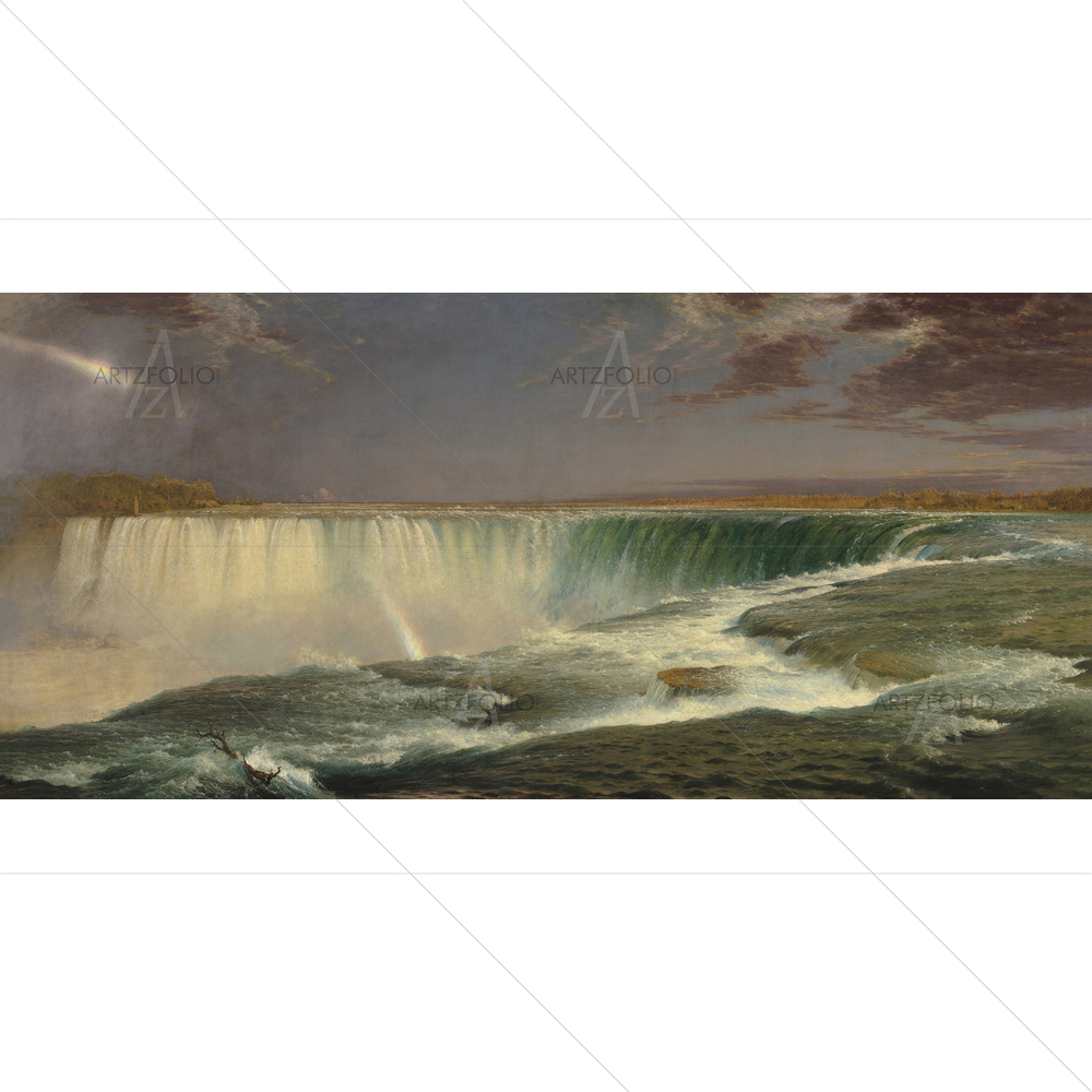 Niagara, Frederic Edwin Church, 1857 — American custom art by ArtzFolio