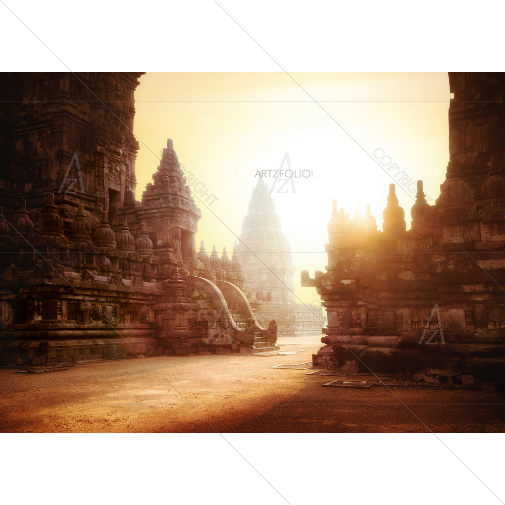 Prambanan Temple, Java Island, Indonesia — custom-size art design 5011088