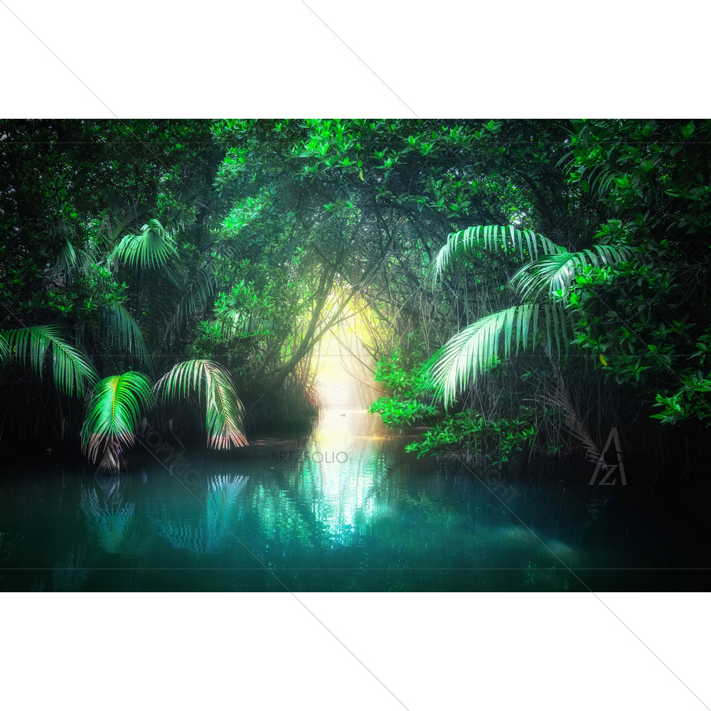 Jungle Landscape, Sri Lanka — Botanical custom art by ArtzFolio