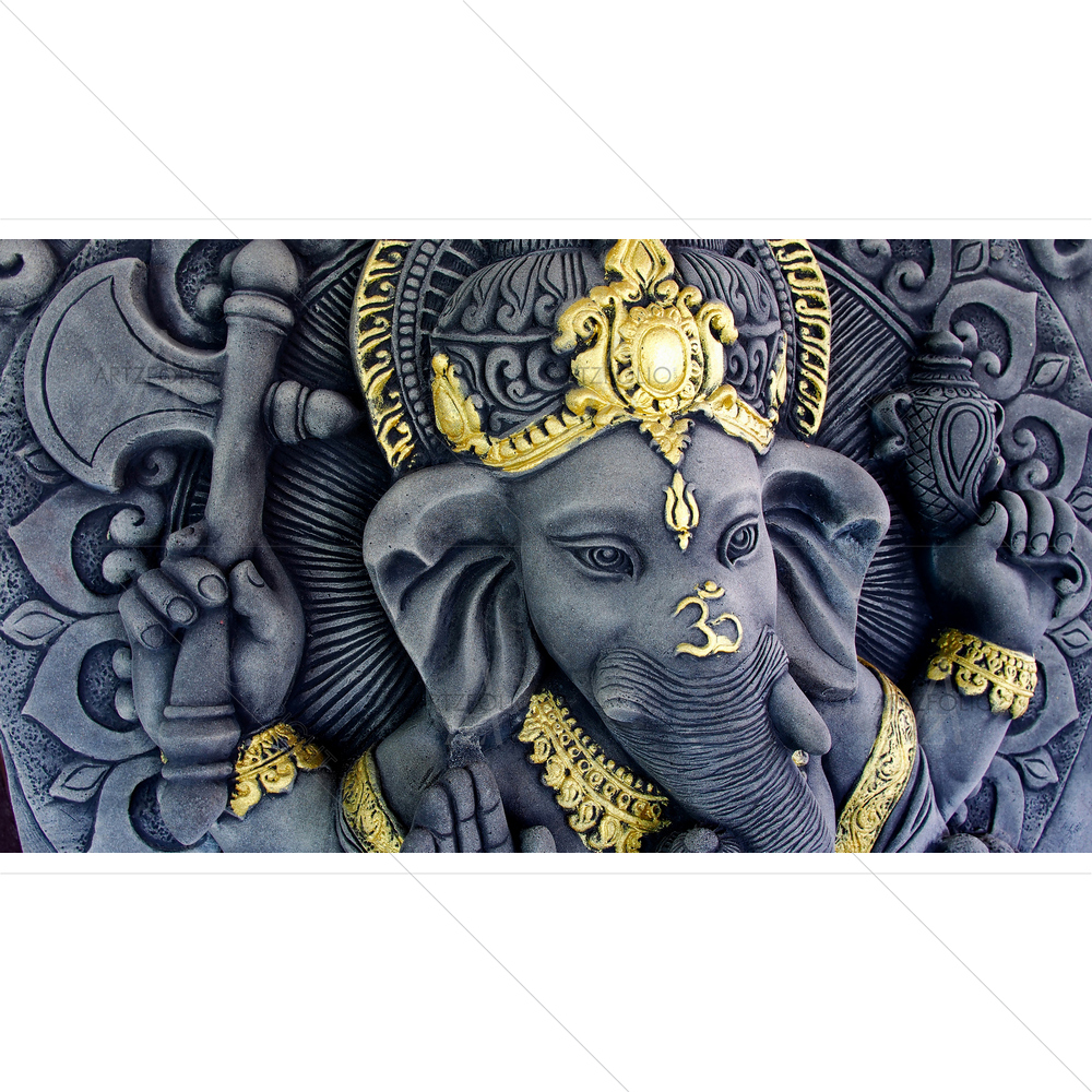 Hindu God Ganesh D9 — Devotional custom art by ArtzFolio