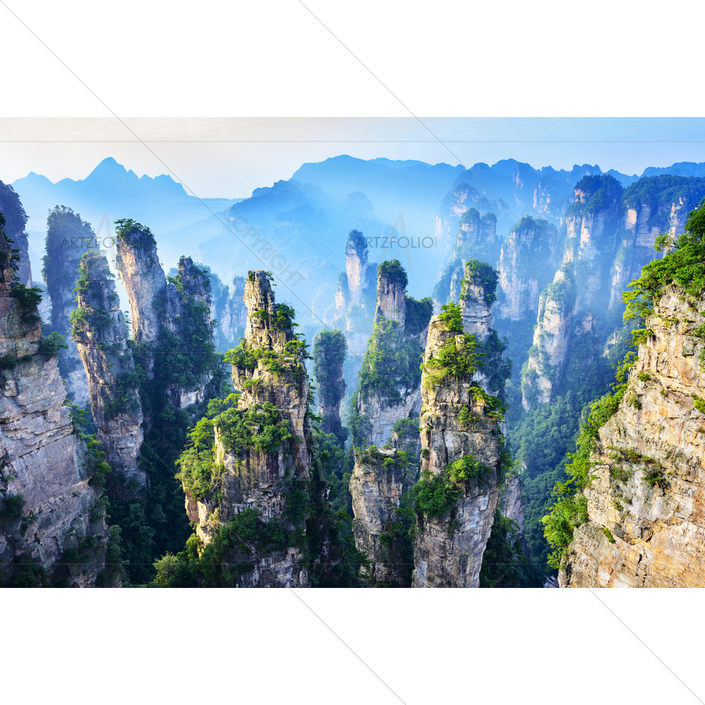 Zhangijajie Landscape — Asian custom art by ArtzFolio