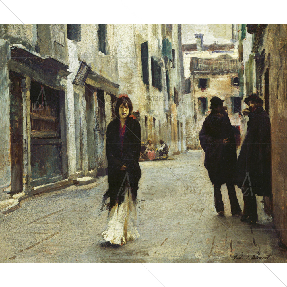 Street in Venice, John Singer Sargent, 1911 — American custom art by ArtzFolio