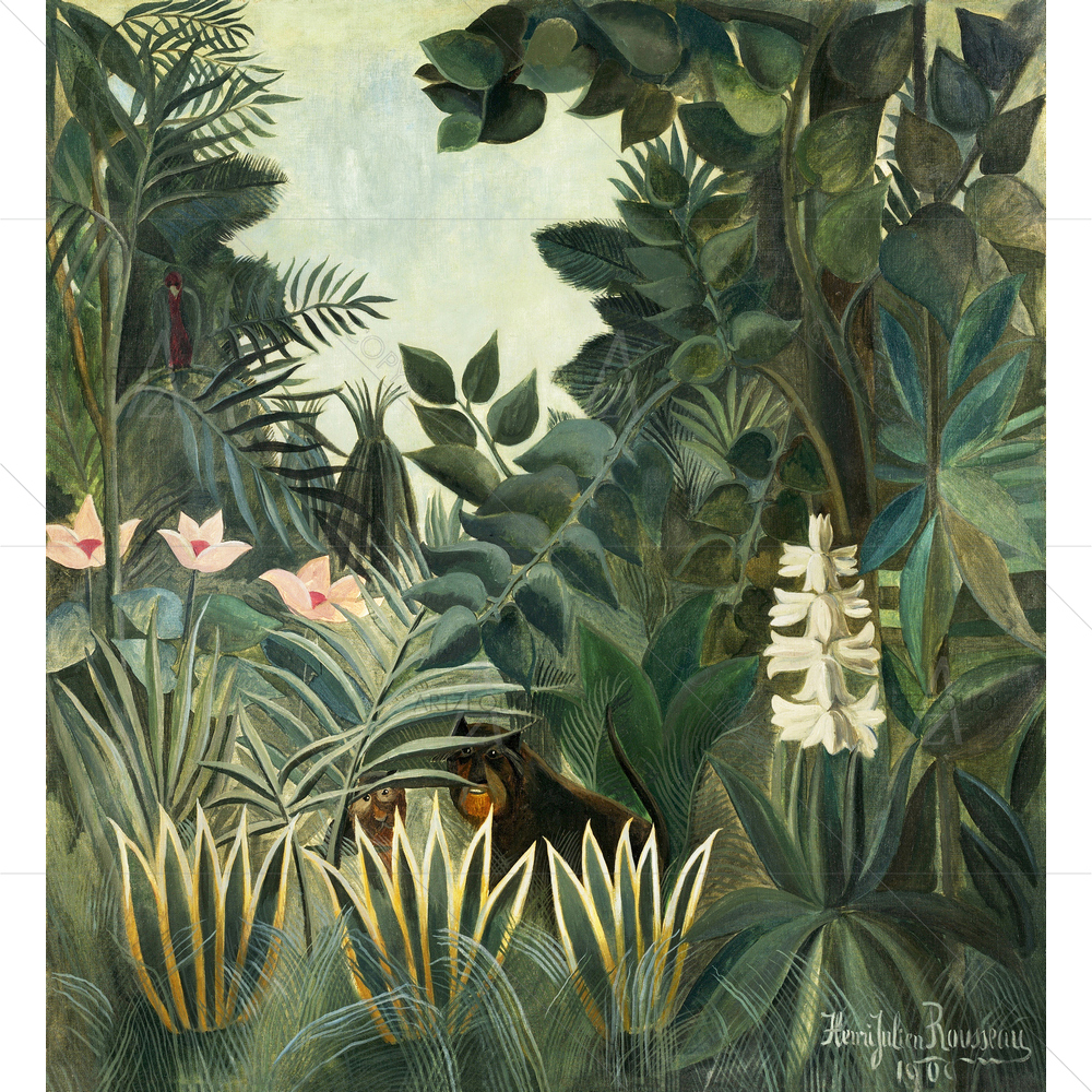 The Equatorial Jungle, Henri Rousseau, 1909 — custom-size art design 5011156