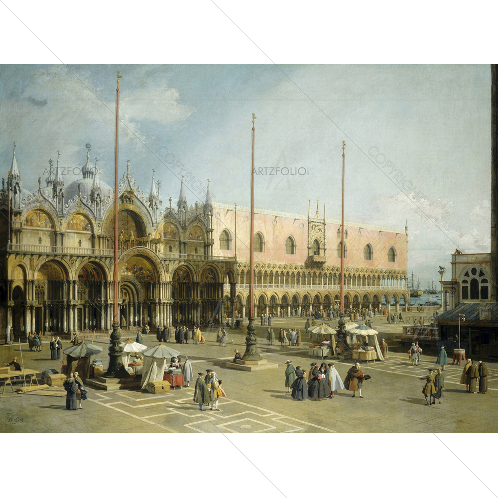 Square of Saint Marks', Canaletto, 1742-44 — custom-size art design 5011170