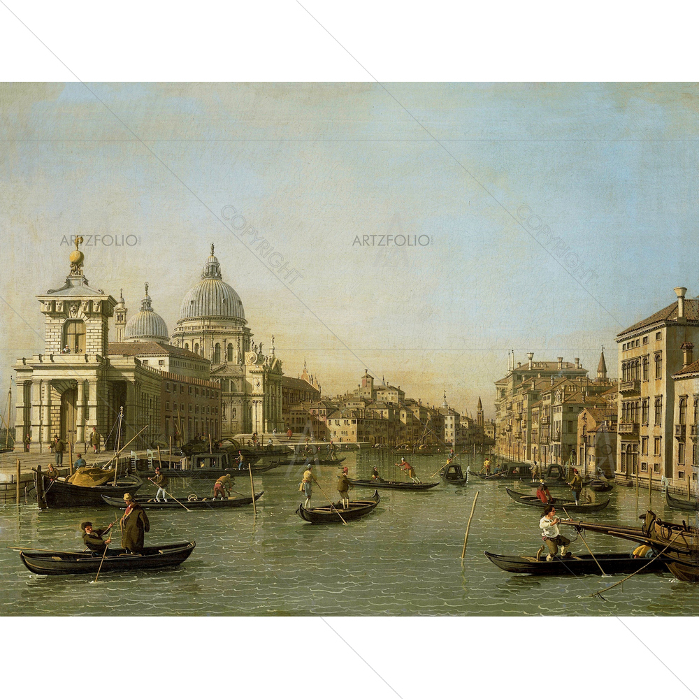 Entrance to Grand Canal, Canaletto, 1730-45 — custom-size art design 5011172