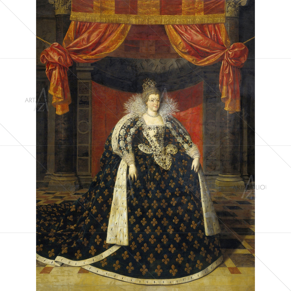 Marie De Medicis, Frans Pourbus, 1600-20 — custom-size art design 5011187