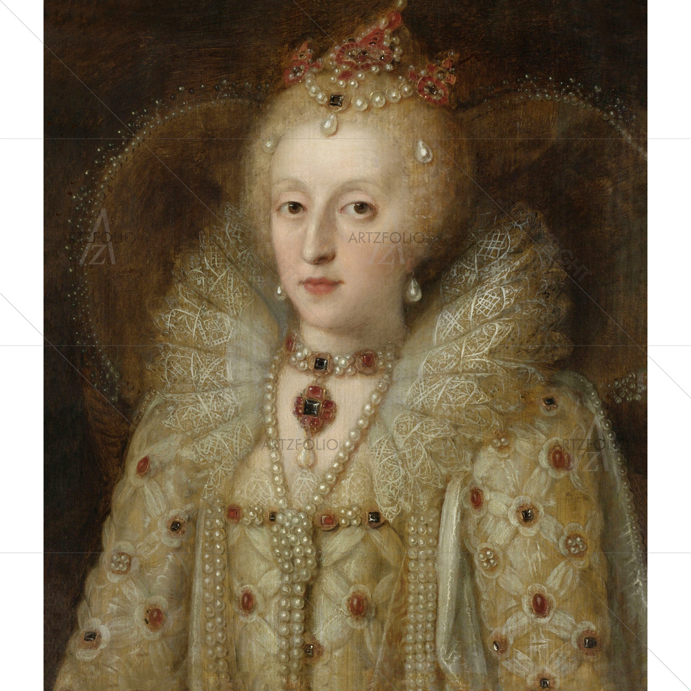 Elizabeth I Portrait — English custom art by ArtzFolio