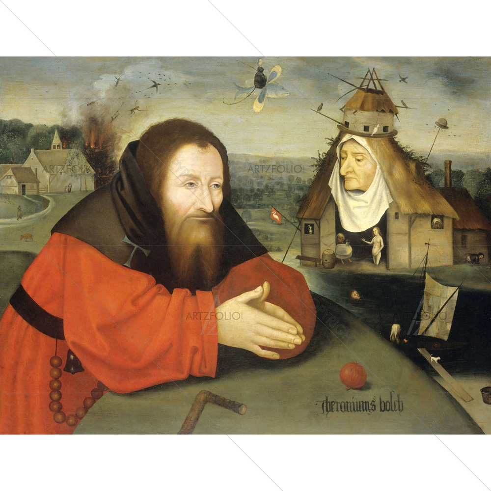 Temptation of St. Anthony, Hieronymus Bosch, 1530-1600 — Devotional custom art by ArtzFolio