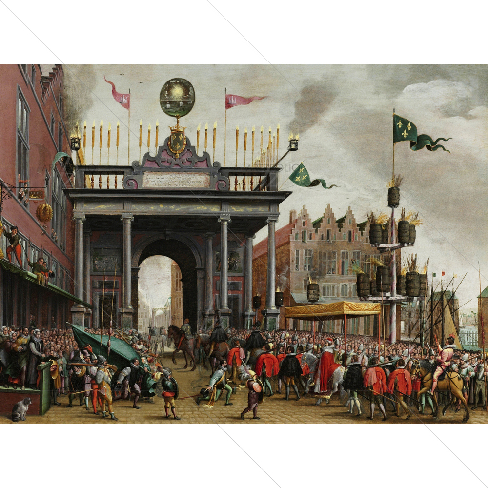 The Joyous Entry of Duke of Anjou, Monogrammist MHVH, 1582-1600 — French custom art by ArtzFolio