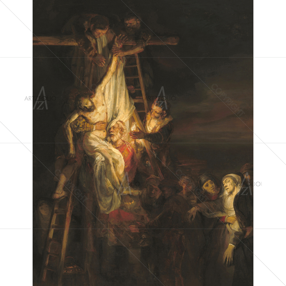 Descent from Cross, Rembrandt Van Rijn, 1650-52 — custom-size art design 5011207