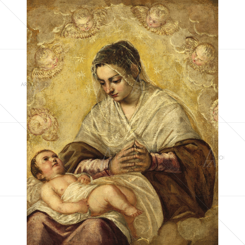 The Madonna of Stars, Jacopo Tintoretto, 1550-99 — custom-size art design 5011208